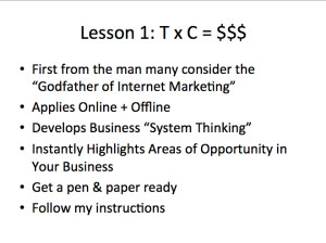 T x C = $$$ Advice For Small Business Coaching